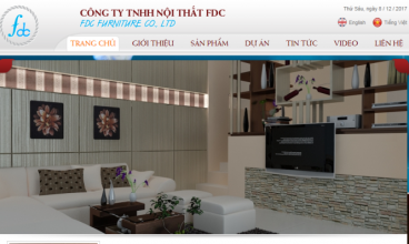 Thiết kế website - Nội thất FDC