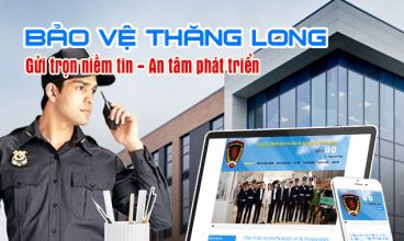 Thiết kế website - Công ty dịch vụ bảo vệ chuyên nghiệp Thăng Long
