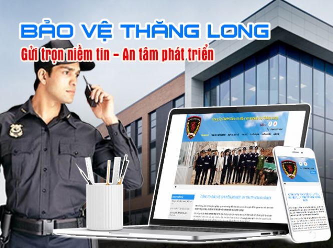 Thiết kế website - Công ty dịch vụ bảo vệ chuyên nghiệp Thăng Long