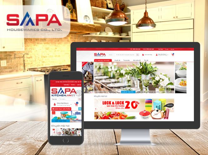 Thiết kế website - SAPA Kitchen