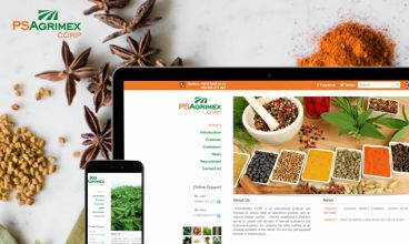 Thiết kế website - Psagrimex Corp