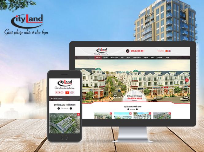 Thiết kế website - Công ty TNHH đầu tư địa ốc CityLand