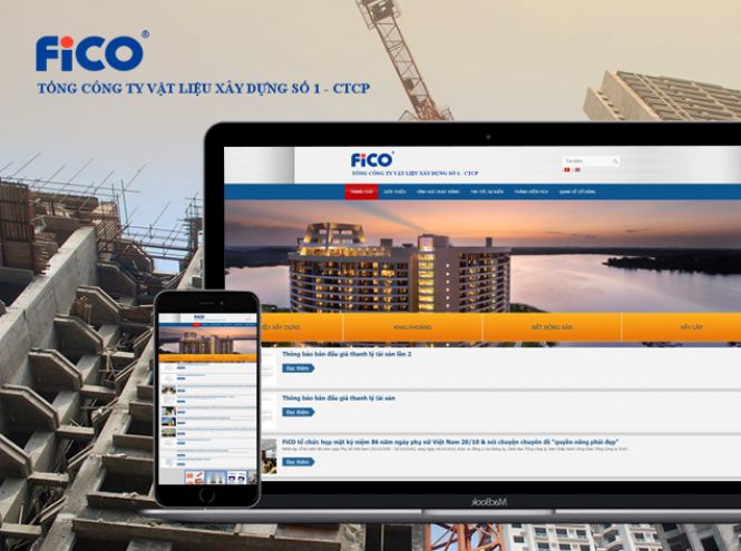 Thiết kế website - Tổng công ty VLXD số 1 FiCO
