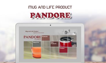 Thiết kế website - Pandore Korea - Dịch vụ quà doanh nghiệp