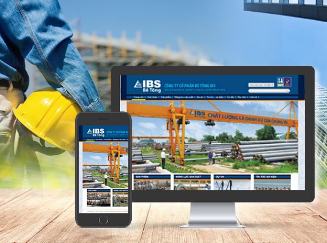 Thiết kế website - Công ty Cổ phần Bê tông IBS