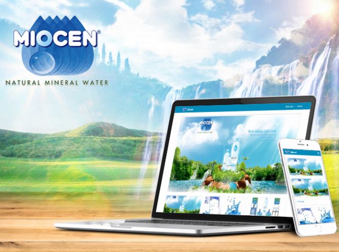 Thiết kế website - Nước khoáng MIOCEN