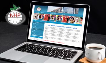 Thiết kế website - Công ty phát hành sách báo Nhung Hoàng Phát