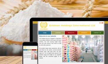 Thiết kế website - Thiết kế web Tập đoàn kinh doanh sản xuất nông sản Goldman