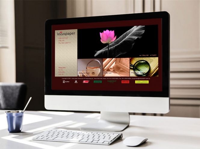 Thiết kế website - Thiết kế web Lotus Paper