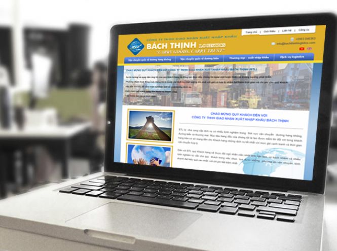 Thiết kế website - Thiết kế web Công ty vận chuyển Bách Thịnh Logistics