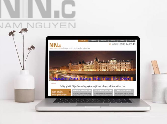 Thiết kế website - Máy phát điện Nam Nguyên