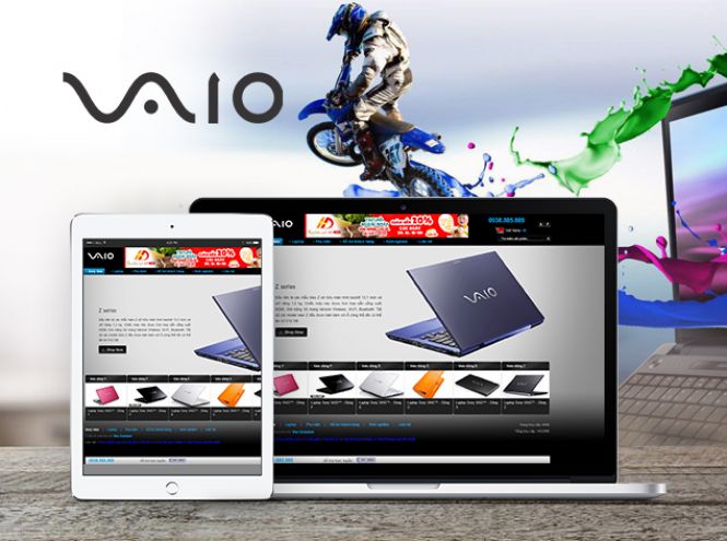 Thiết kế website - Laptop Vaio